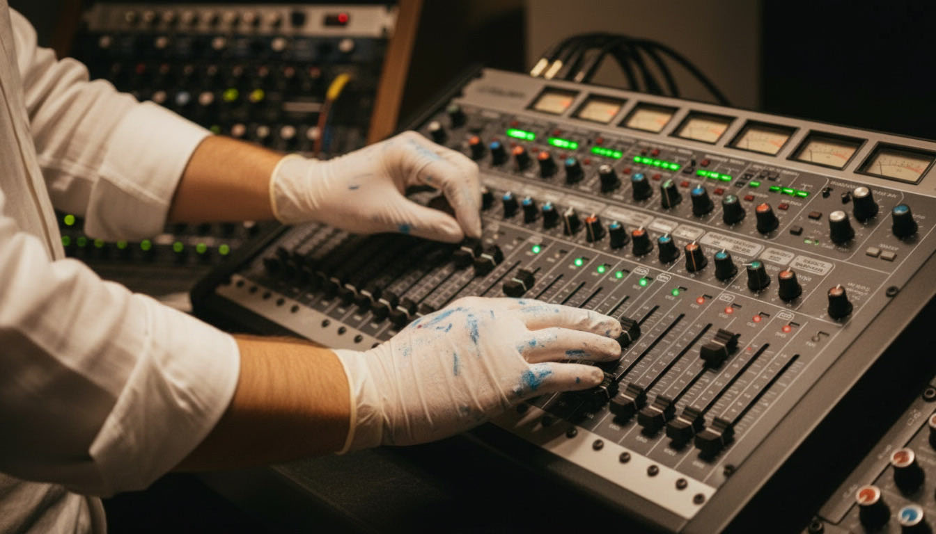 Aaron Kraus — recording in Jerusalem studio